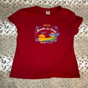 Old Navy Red Graphic Short Sleeve Tee